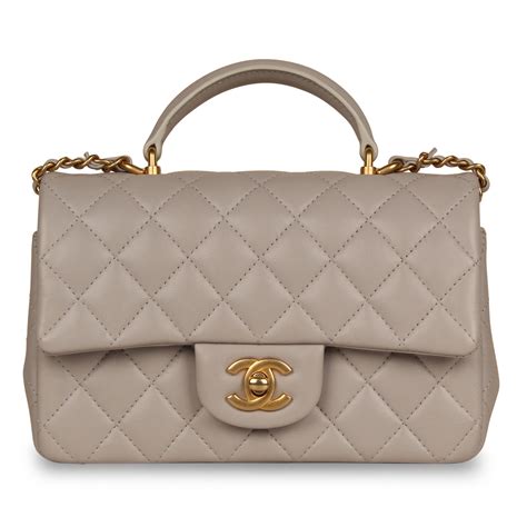 chanel classic mini 7|chanel mini flap bag with top handle.